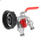 1/2 Inch S60x6 IBC Brass Water Tank Adapter Double Head Tap Outlet Replacement Valve Fitting for Garden Water Connector