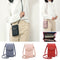Women Large Capacity PU Leather Zipper Card Slot Messenger Bag Crossbody Bag Wallet for Mobile Phone