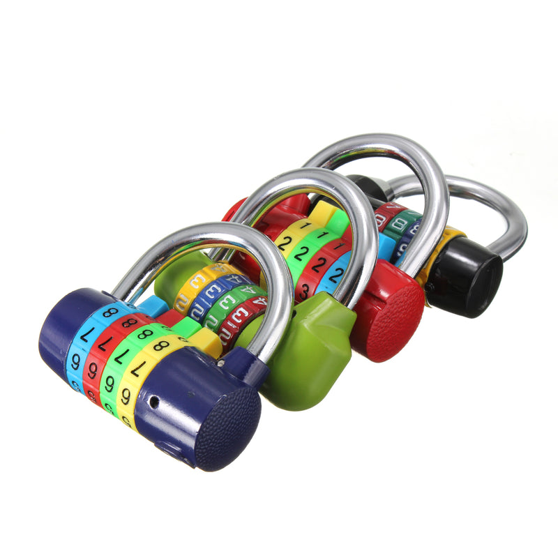 4 Digit Resettable Combination Padlock Travel Luggage Bag Diary Suitcase Code Security Lock