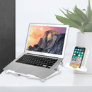 KUQI 033 Laptop lift Stand Notebook Cooling Pad Phone Stand Adjustable Height Cooler Universal for 10-17 Inch Laptops