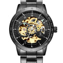 IK COLOURING 98226 Casual Style Automatic Mechanical Watches Stainless Steel Strap Men Watch