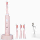 5 Modes Vibration Sonic Electric Toothbrush USB Rechargeable Waterproof Toothbrush with Brush Head for Adult