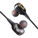 Double Dynamic bluetooth Earphone Wireless Stereo IPX7 Waterproof Sports Headset Headphones With Mic for Xiaomi Huawei