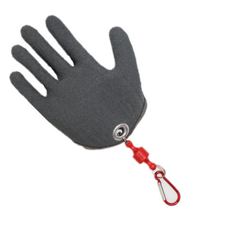 Bobing Black Grey Anti-Cut Anti-piercing 5 Fingers Fishing Gloves With Magnetic Buckle