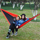 IPRee 270x140CM Outdoor Portable Double Hammock Parachute Hanging Swing Bed Camping Hiking