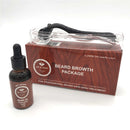 Beard Growth Kit Set Growth Activator With Derma Beard Roller Oil Beard Shape Brush