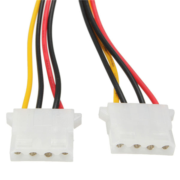 SATA 15 Pin to Dual 4 Pin Power Adaptor SATA Y Splitter Cable Power Supply Cable