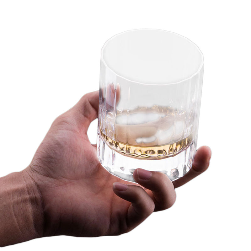 Circle Joy CJ-JB03 2PCS / Set Whiskey Glass 335ml Lead-free Crystal W-ine Glass Water Cup Driking Tools