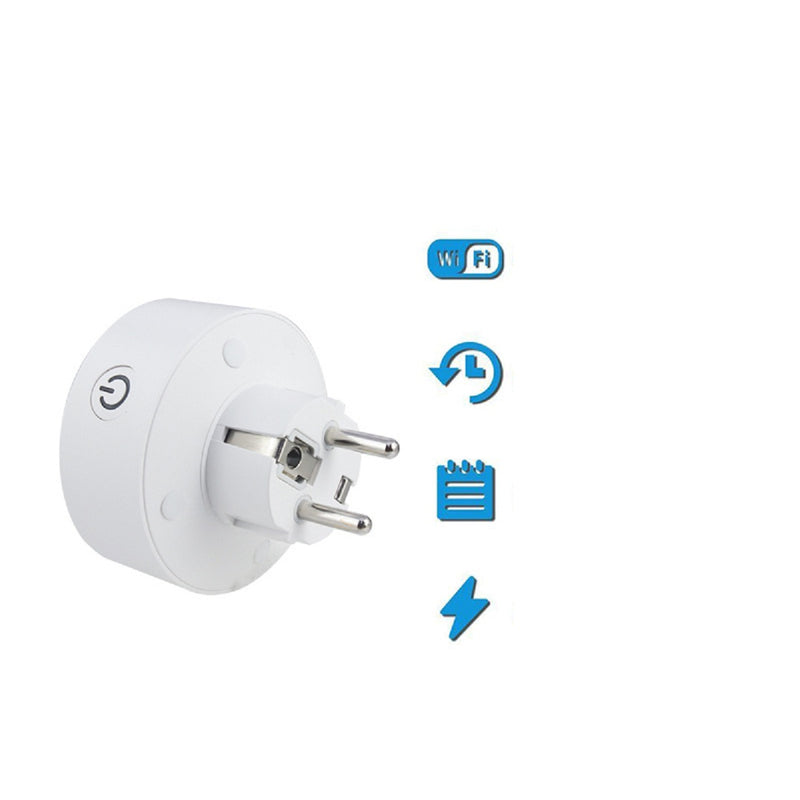 125V 1250W Rated Power 70x50mm Smart Plug Socket Work with Alexa/ Echo Socket Connector