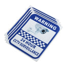 4xCCTV Camera Warning Stickers Surveillance Vinyl Decal Video Security Sign New