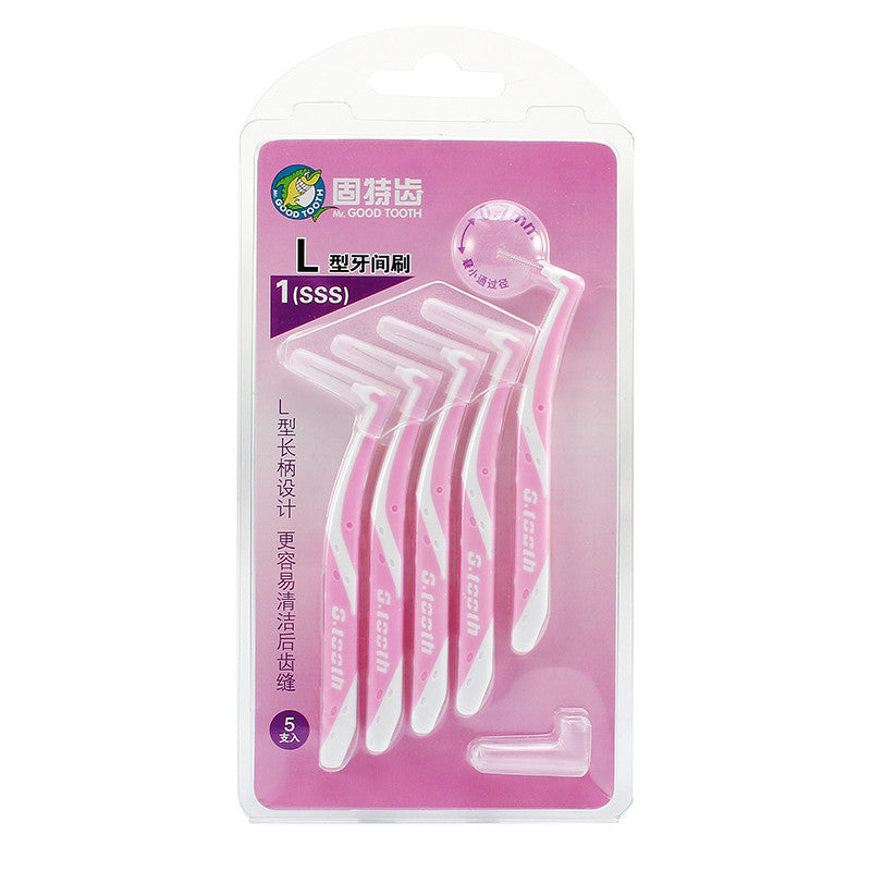 L Forms Interdental Brush Dental Orthodontic Between Teeth Floss Toothpick 0.7mm 0.8mm 1.0mm