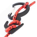 Xmund XD-TK3 Outdoor Hiking Climbing Durable 9-Shaped 25KG Bearing Carabiner with 2M Rope-Black/Red/Gold