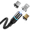 Cafele 3A TypeC Micro USB LED Indicator Fast Charging Data Cable For Huawei P30 Pro Mate 30 Xiaomi 9 Pro Redmi 7A Redmi 6Pro OUKITEL Y4800 S10+
