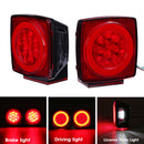 2Pcs 12V Upgrade Car LED Turn Marker Rear Tail Light Brake Stop Lamp Kit Waterproof For Trailer Truck Boat