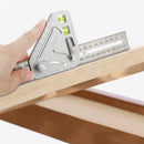 Drillpro Multifunction Stainless Steel Revolutionary Carpentry Tool Measuring Angle Ruler Woodworking Triangle Ruler Angle Line Scribing Ruler Protractor