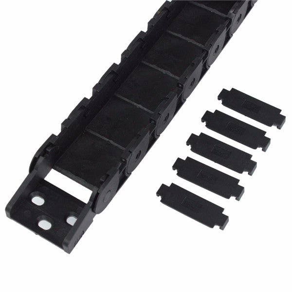18mm x 37mm Openable Plastic Cable Drag Chain 1M Long Wire Carrier Drag Chain