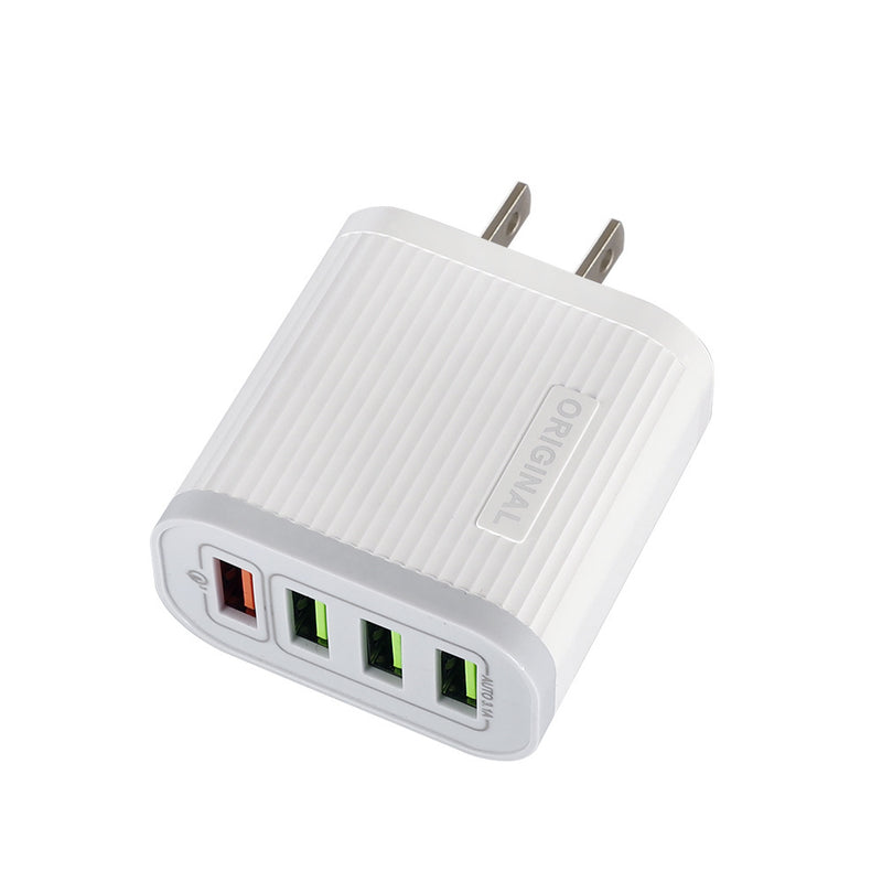 Bakeey QC3.0 3A 4USB Fast Charging USB Charger Adapter For iPhone 8Plus XS 11Pro Huawei P30 Pro Mate 30 Oneplus 7