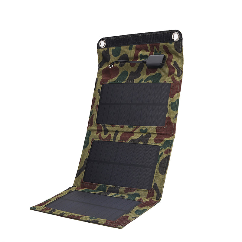 10W 5V Waterproof Portable Foldable Solar Panel Charger with USB Port for Camping Hiking Climbing Power Bank