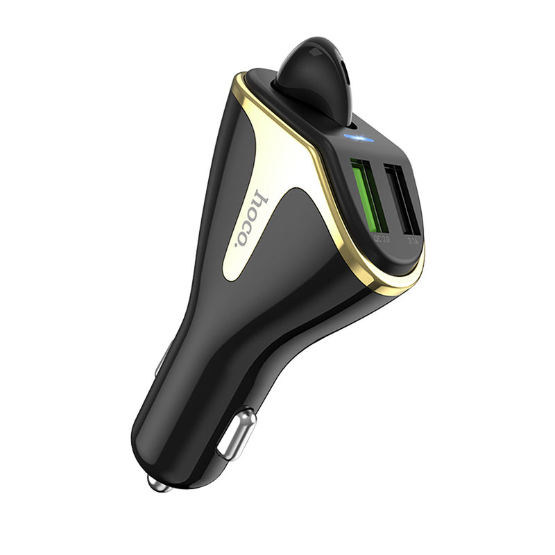 HOCO 18W QC3.0 Dual USB Fast Charging Wireless Headset Car Charger For iPhone XS XR 11 Pro Huawei P30 Pro Mate 30 Xiaomi Mi9 9Pro S10+ Note 10