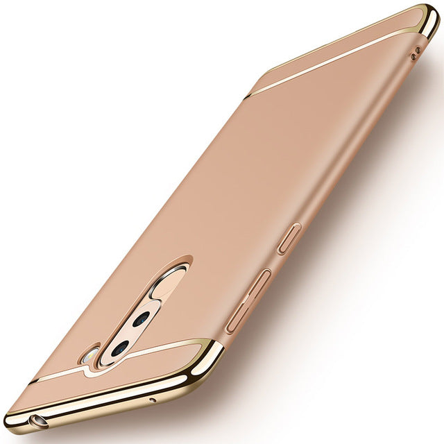 Bakeey Ultra-thin 3 in 1 Plating Frame Splicing PC Hard Protective Case For Xiaomi Pocophone F1
