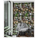 3D Stereo Simulation Dining Room Wall Sticker Self-adhesive Wallpaper for Living Room Apartment