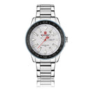NAVIFORCE 9109 Calendar Men Wrist Watch Business Style Stainless Steel Quartz Watch