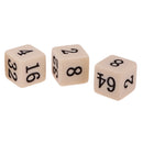 10 Pieces Opaque Six Sided Multiple Dice for TRPG Party Board Game Toys Beige