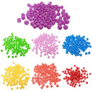 100pcs Transparent Six Sided D6 Dice for D&D TRPG Party Games Toys Purple