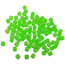 100pcs Transparent Six Sided D6 Dice for D&D TRPG Party Games Toys Green