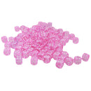 100pcs Transparent Six Sided D6 Dice for D&D TRPG Party Games Toys Fuchsia