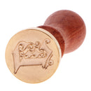 Stylish Initial Wax Seal Stamp Envelope Invitations Label Capital Letter