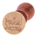 Stylish Initial Wax Seal Stamp Envelope Invitations Label Capital Letter
