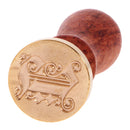 Stylish Initial Wax Seal Stamp Envelope Invitations Label Capital Letter