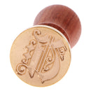Stylish Initial Wax Seal Stamp Envelope Invitations Label Capital Letter