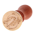 Stylish Initial Wax Seal Stamp Envelope Invitations Label Capital Letter