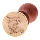 Stylish Initial Wax Seal Stamp Envelope Invitations Label Capital Letter