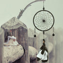 Fashionable Feather Beads Charms Dream Catcher For Home Window Wall Car Hanging Decor Black Bells