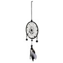 Fashionable Feather Beads Charms Dream Catcher For Home Window Wall Car Hanging Decor Black Bells