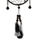 Fashionable Feather Beads Charms Dream Catcher For Home Window Wall Car Hanging Decor Black Bells