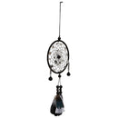 Fashionable Feather Beads Charms Dream Catcher For Home Window Wall Car Hanging Decor Black Bells