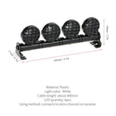 1:10 LED Light White Roof Light for RC Car Truck Tank D90 SCX10 CC01 RC