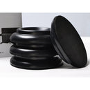 4Pcs Black Piano Castor Cup Hard Plastic Bowl Shape For Upright Piano