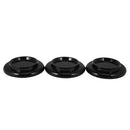 3 Pcs Black Piano Caster/ Castor Cup Hard Plastic Bowl Shape For Grand piano