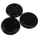 3 Pcs Black Piano Caster/ Castor Cup Hard Plastic Bowl Shape For Grand piano