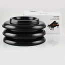 3 Pcs Black Piano Caster/ Castor Cup Hard Plastic Bowl Shape For Grand piano