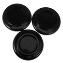 3 Pcs Black Piano Caster/ Castor Cup Hard Plastic Bowl Shape For Grand piano
