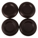 Beech Piano Caster Cup Pad Piano Set of 4 for pright Piano Brown