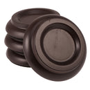 Beech Piano Caster Cup Pad Piano Set of 4 for pright Piano Brown