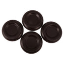 Beech Piano Caster Cup Pad Piano Set of 4 for pright Piano Brown