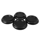 Beech Piano Caster Cup Pad Piano Set of 4 for pright Piano Black